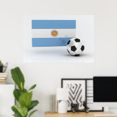 Argentinischer Fußball Poster (Heimbüro)