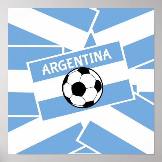 Argentinischer Fußball Poster (Vorne)