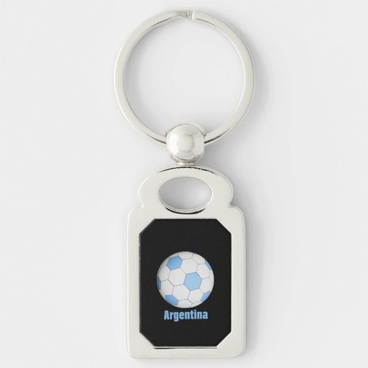 Argentinischer Fußball Schlüsselanhänger (Vorderseite)