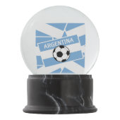 Argentinischer Fußball Schneekugel (Vorderseite)