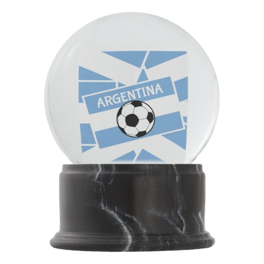 Argentinischer Fußball Schneekugel (Vorderseite)