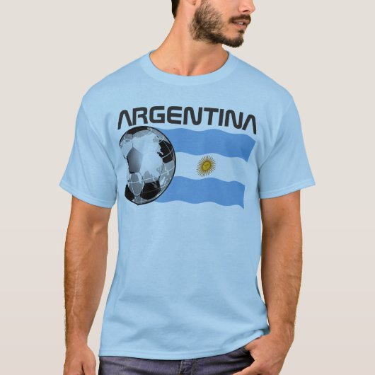 Argentinischer Fußball-T - Shirt (Vorderseite)