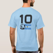 Argentinischer Fußball-T - Shirt (Rückseite)