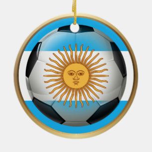 Argentinischer Fußballball Keramikornament