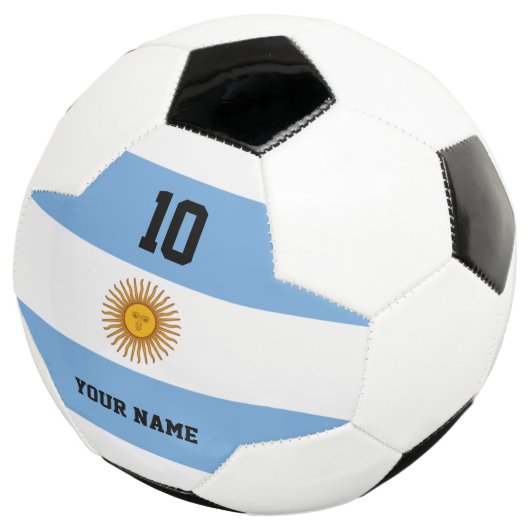 Argentinischer Fußballball mit individuelle Name Fußball (Dreiviertel)