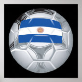 Argentinischer Fußballball Poster (Vorne)