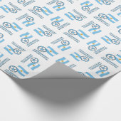 Argentinischer Fußballball und Flagge Geschenkpapier (Ecke)