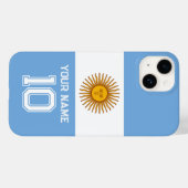 Argentinischer Fußballfan Case-Mate iPhone 14 Fall Hülle (Rückseite (Horizontal))