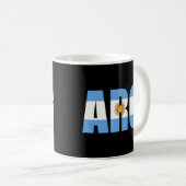 Argentinischer Fußballfan Kaffeetasse (VorderseiteRechts)