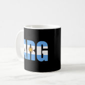 Argentinischer Fußballfan Kaffeetasse (Vorderseite Links)
