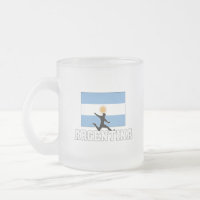 Argentinischer Fußballnationalmannschaftsglas
