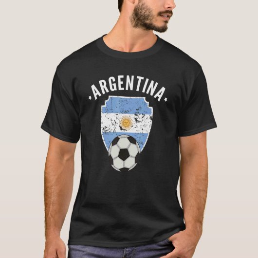 Argentinischer Fußballspieler - argentinischer Fla T-Shirt (Vorderseite)