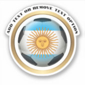 Argentinischer Fußballsport Aufkleber (Vorderseite)