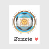 Argentinischer Fußballsport Aufkleber (Blatt)