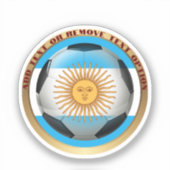 Argentinischer Fußballsport Aufkleber (Vorderseite)