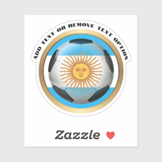 Argentinischer Fußballsport Aufkleber (Blatt)