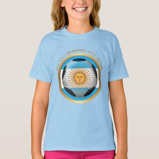 Argentinischer Fußballsport T-Shirt (Vorderseite)
