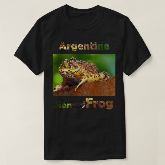 Argentinischer Horned Frosch T-Shirt (Design vorne)