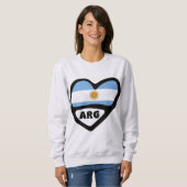 Argentinischer Ländercode Flaggenschwerpunkt ARG Sweatshirt (Vorne ganz)