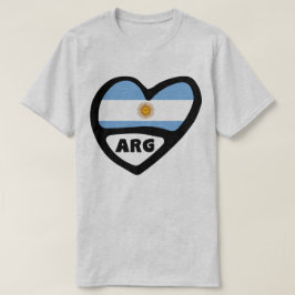 Argentinischer Ländercode Flaggenschwerpunkt ARG T-Shirt