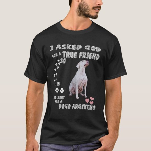 Argentinischer Mastiff Hund Mama Vater Kostüm, Nie T-Shirt (Vorderseite)