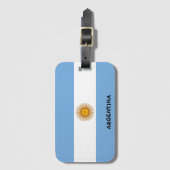 Argentinischer Nationalflagge Patriotisch Gepäckanhänger (Vorderseite Vertikal)
