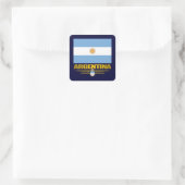 "Argentinischer Pride" Quadratischer Aufkleber (Tasche)