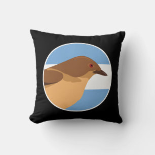 Argentinischer Roter Ovenvogel Argentinisches Nati Kissen