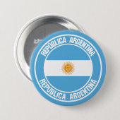 Argentinischer Runde Button (Vorne & Hinten)