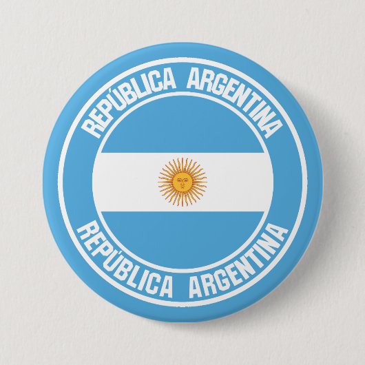 Argentinischer Runde Button (Vorderseite)