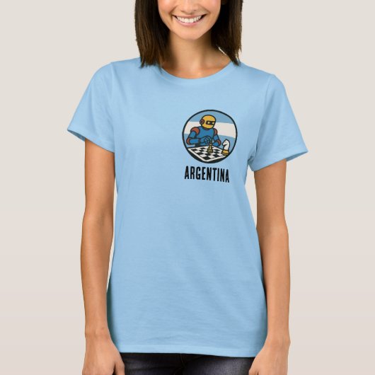 Argentinischer Schach T-Shirt (Vorderseite)