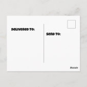 Argentinischer Schwarz-Weiß-Tegu Postkarte (Rückseite)