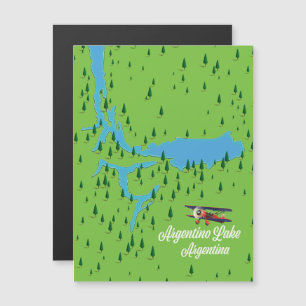 Argentinischer See Argentinien Magnetkarte