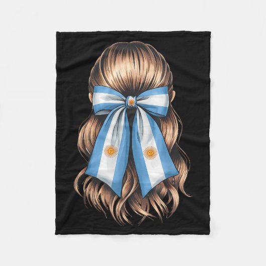 Argentinischer Stolz argentinische Flagge Fleecedecke (Vorderseite)