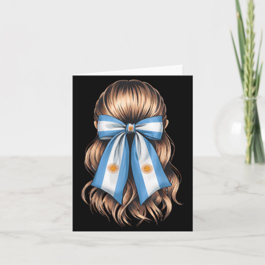 Argentinischer Stolz argentinische Flagge Karte (Vorderseite)