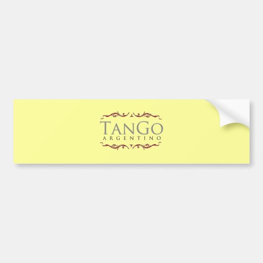 Argentinischer Tango Autoaufkleber (Vorne)