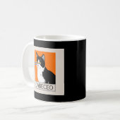 Argentinischer Tango Cabeceo Cat mit Laseraugen Kaffeetasse (Vorderseite Links)