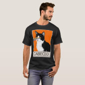 Argentinischer Tango Cabeceo Cat mit Laseraugen T-Shirt (Vorne ganz)