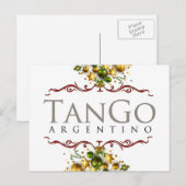 Argentinischer Tango Christmas Feiertagspostkarte (Vorne/Hinten)