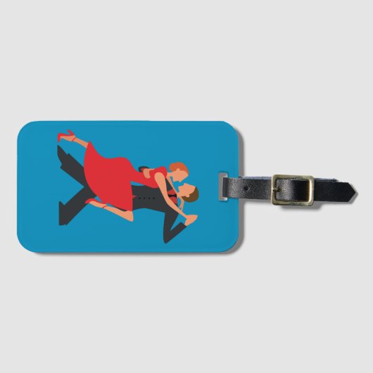 Argentinischer Tango Couple Gepäckanhänger (Vorderseite (Horizontal))