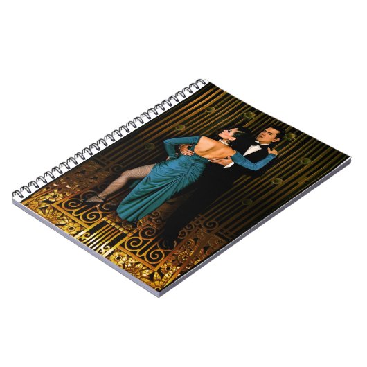 Argentinischer Tango Deco Notizblock (Linke Seite)