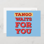 Argentinischer Tango wartet auf Sie Berühmte Tango Postkarte (Vorne/Hinten)