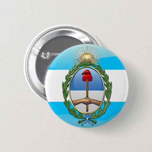 Argentinischer Wappen Button (Vorne & Hinten)