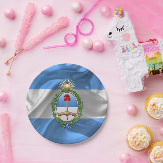 Argentinischer Wappen Pappteller (Party)