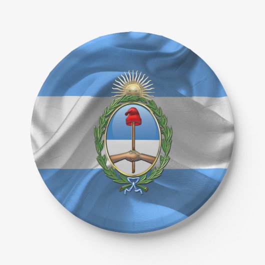 Argentinischer Wappen Pappteller (Vorderseite)