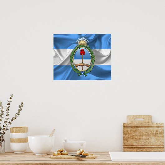 Argentinischer Wappen Poster (Küche)