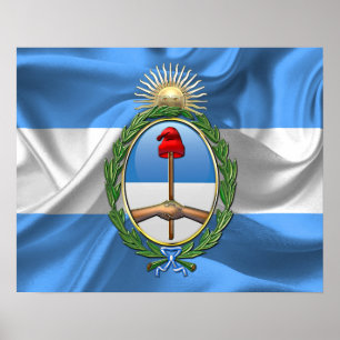 Argentinischer Wappen Poster