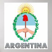Argentinischer Wappen Poster (Vorne)