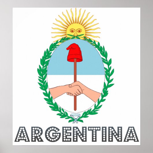 Argentinischer Wappen Poster (Vorne)