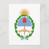 Argentinischer Wappen Postkarte (Vorderseite)